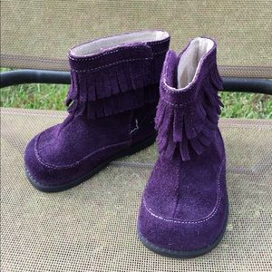See Kai Run Kelsey Fringed Boots Toddler Size 5