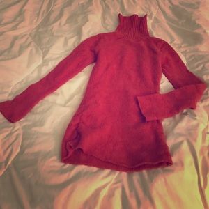 Coral turtle neck sweater