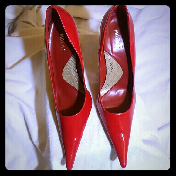 Miss Me Cherry Red Patent  Pumps Size 9