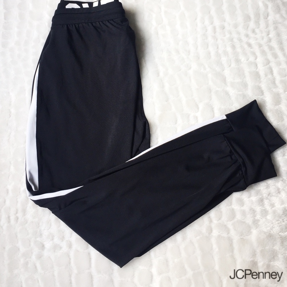 NWOT Joggers with white stripe detailing