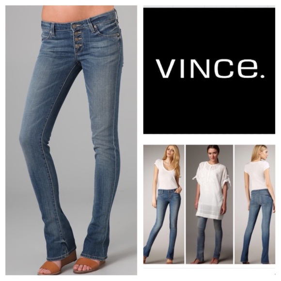 Vince Denim - Vince Rhode Wash Baby Bell Redux Flare Jeans. NWT.