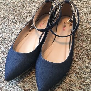 Denim JustFab Flats