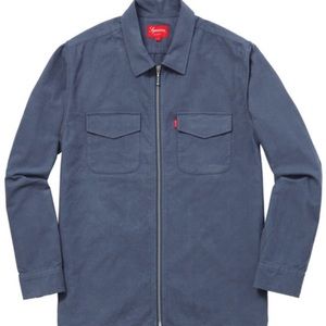 Supreme Flannel Zip Up Shirt