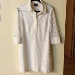 3/4 Sleeve Polka Dot Dress