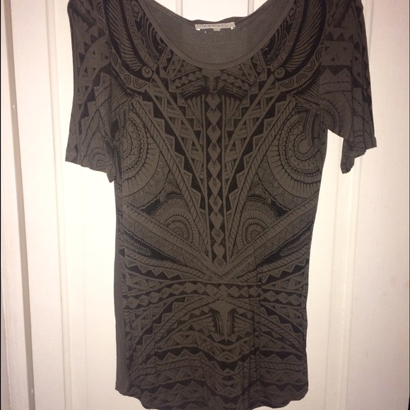 Sandro Patterned Shirt, Size 2