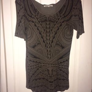 Sandro Patterned Shirt, Size 2