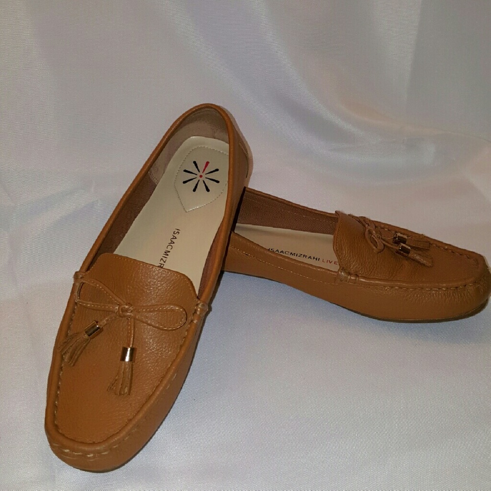 Tan Leather Isaac Mizrahi Loafers