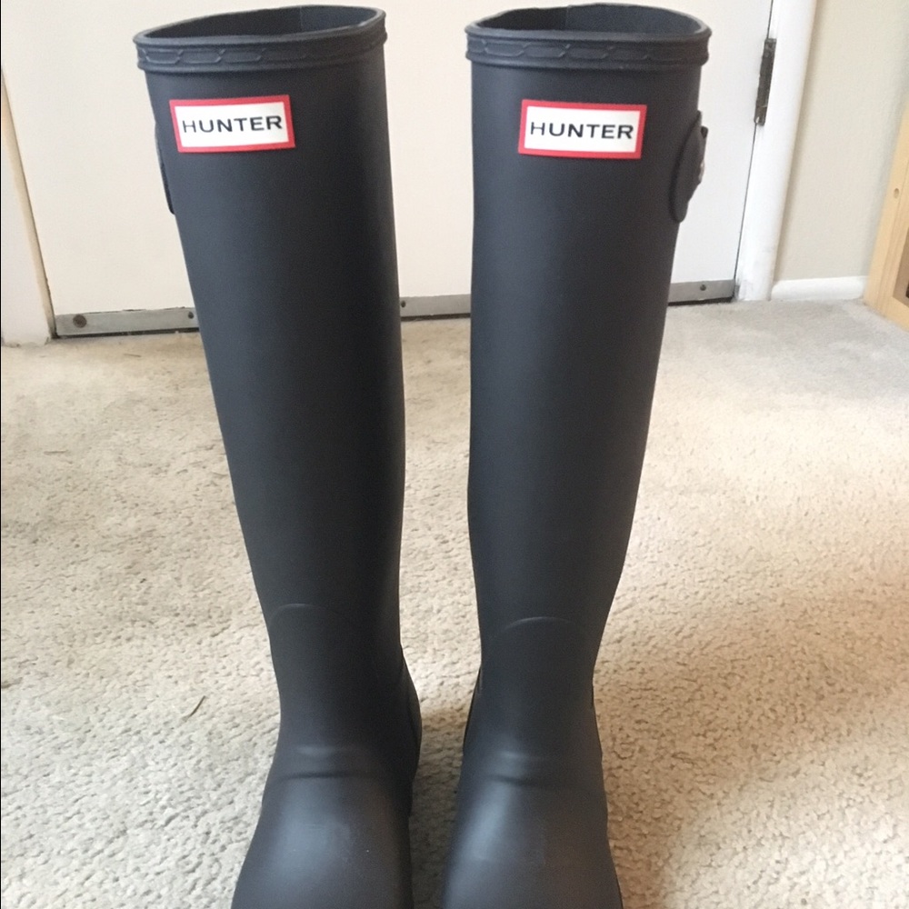 Women's Hunter Boots US8 - Black BRAND NEW