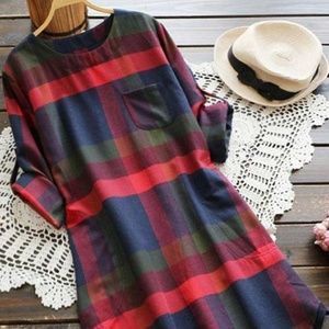 NWT Cupshe Walk The Shine Plaid Dress