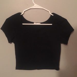 Black crop top