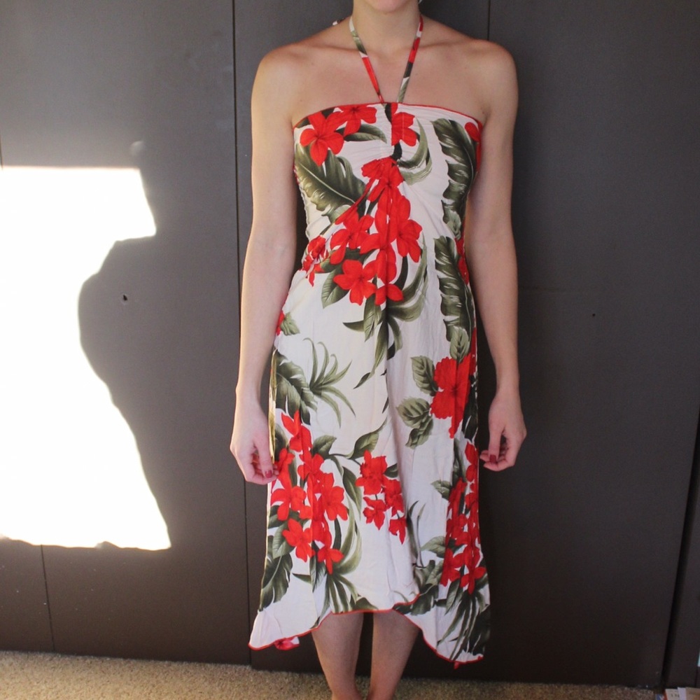 Hawaiian High Low Dress