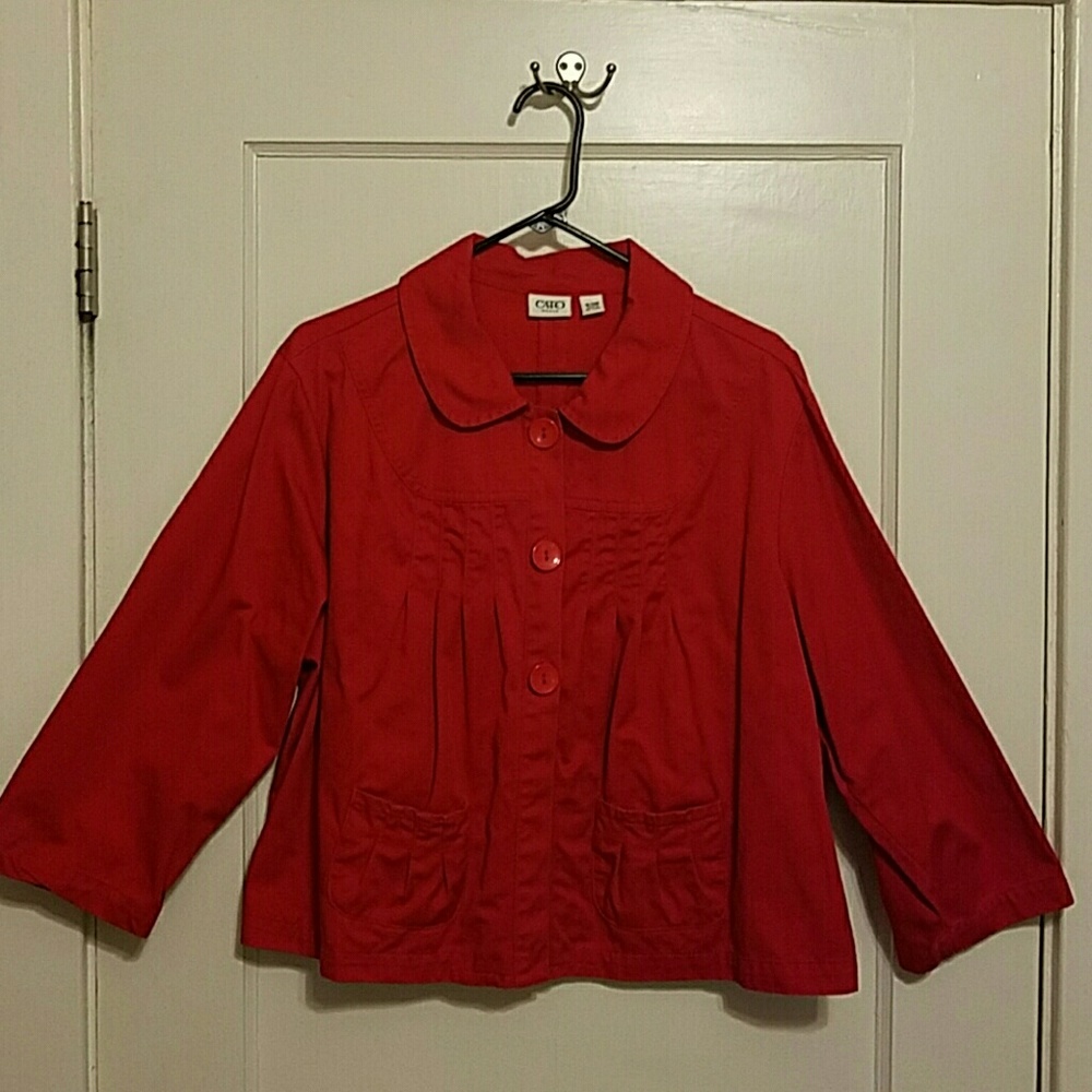 Cato Red Jacket Peter Pan collar 18/20W