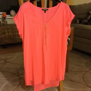Pink Short Sleeve Blouse