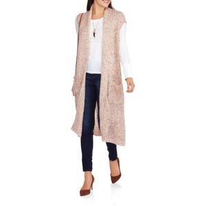 Faded Glory Women's High Slit Long Duster Cardigan