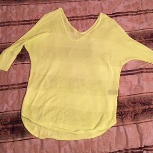 Lime green light weight sweater