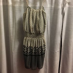 Black and Cream Dress