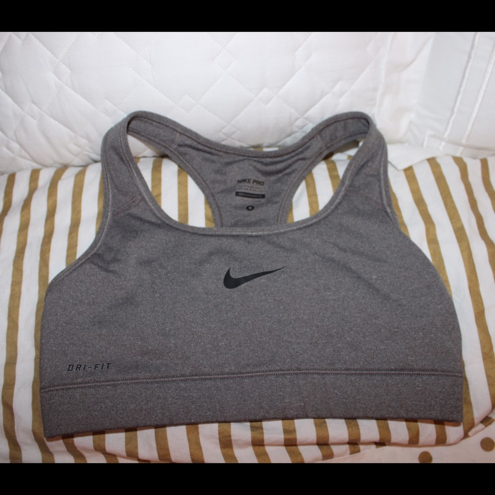 Nike Dri-Fit Gray sports bra