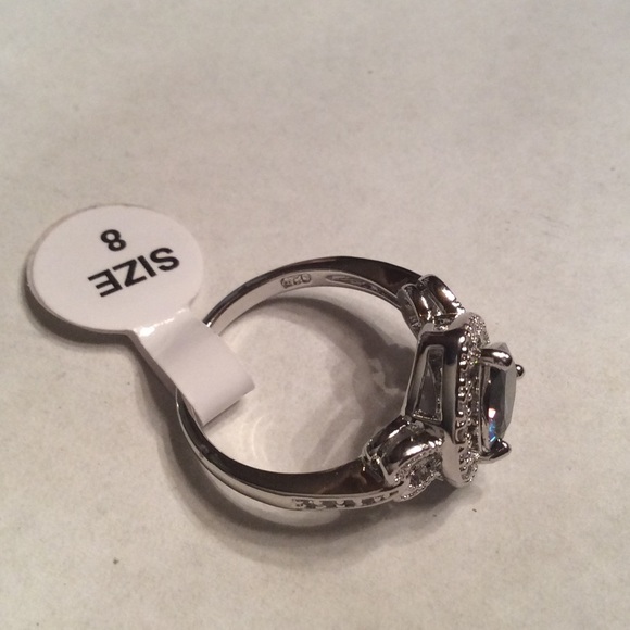 925 SILVER MYSTIC TOPAZ HEART RING - Picture 4 of 4