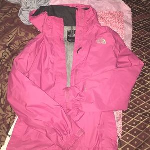 North Face rain jacket women's M