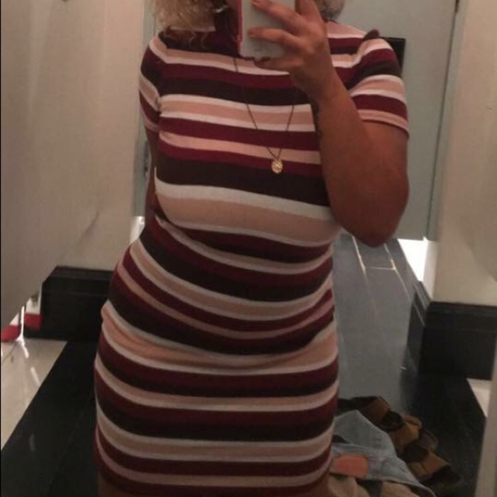 Cutest striped forever 21 bodycon dress