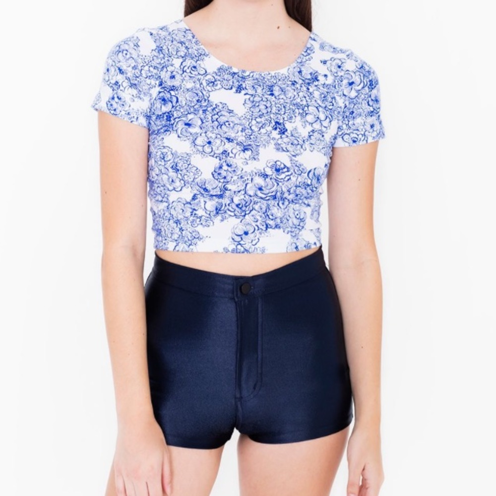 American Apparel Disco Shorts in Navy