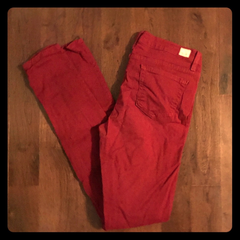 Red Angry Rabbit Stretch Pants