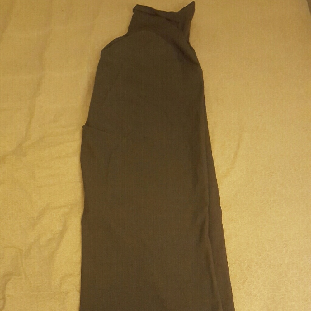 Gap maternity dress pants dark gray striped 10R