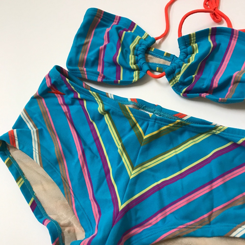 Sexy n' Sporty Striped Speedo Bikini