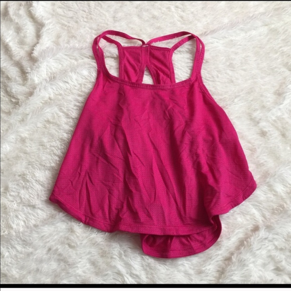 Lululemon hot pink crop