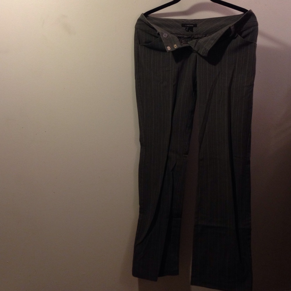 Striped dress pants