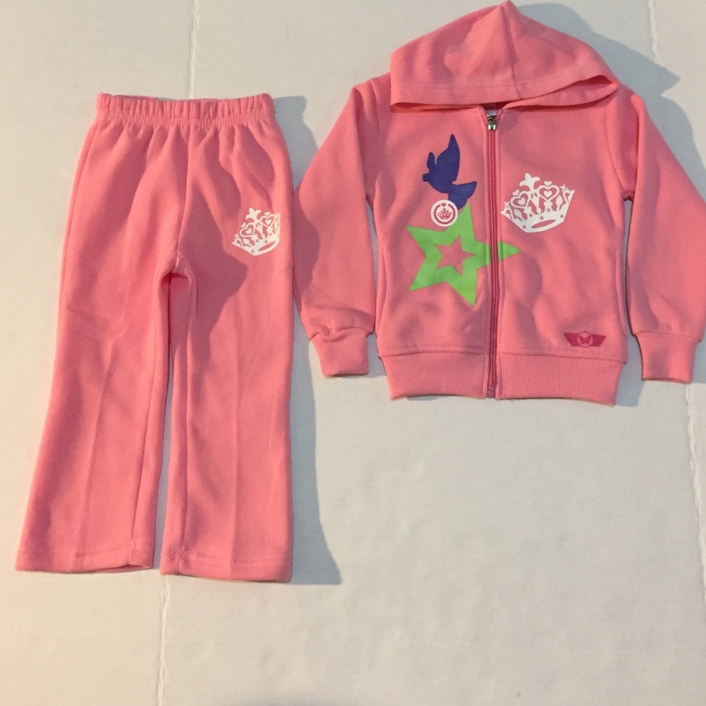 Girl Pink Pant Set Size 4