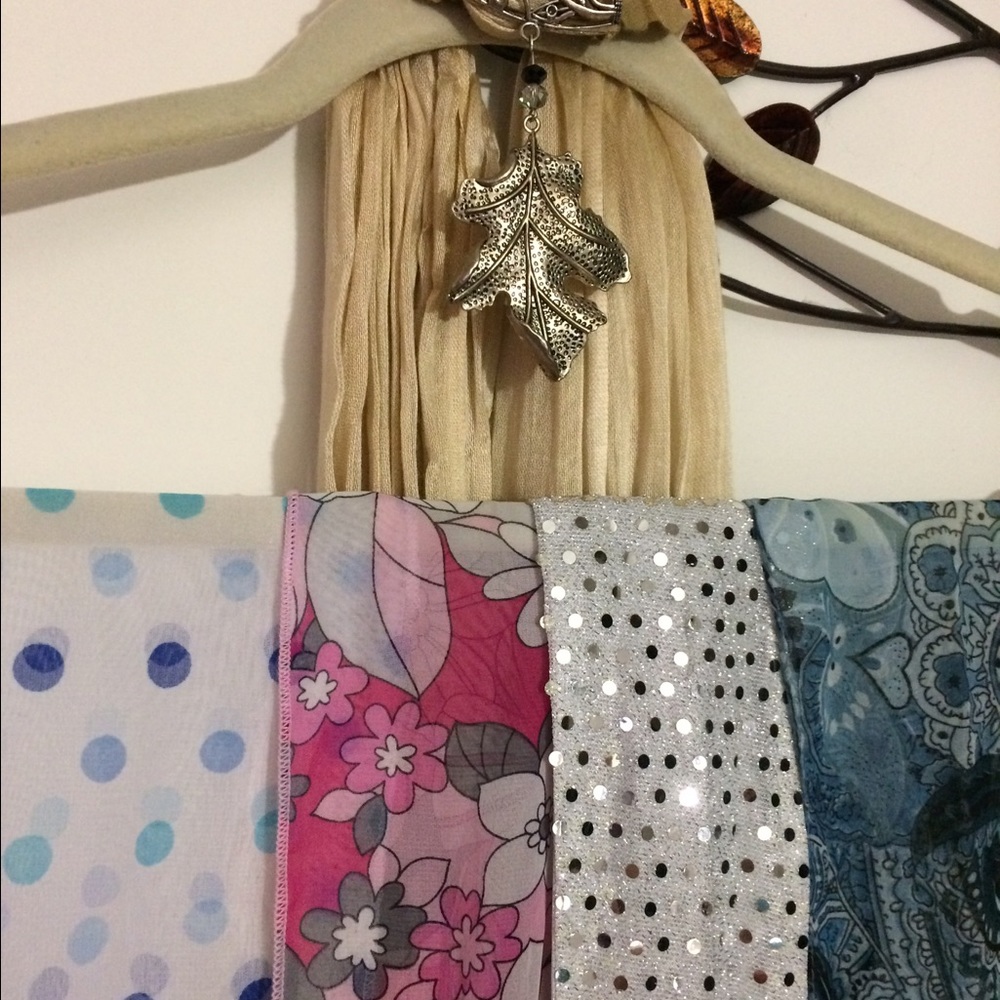 Five scarves