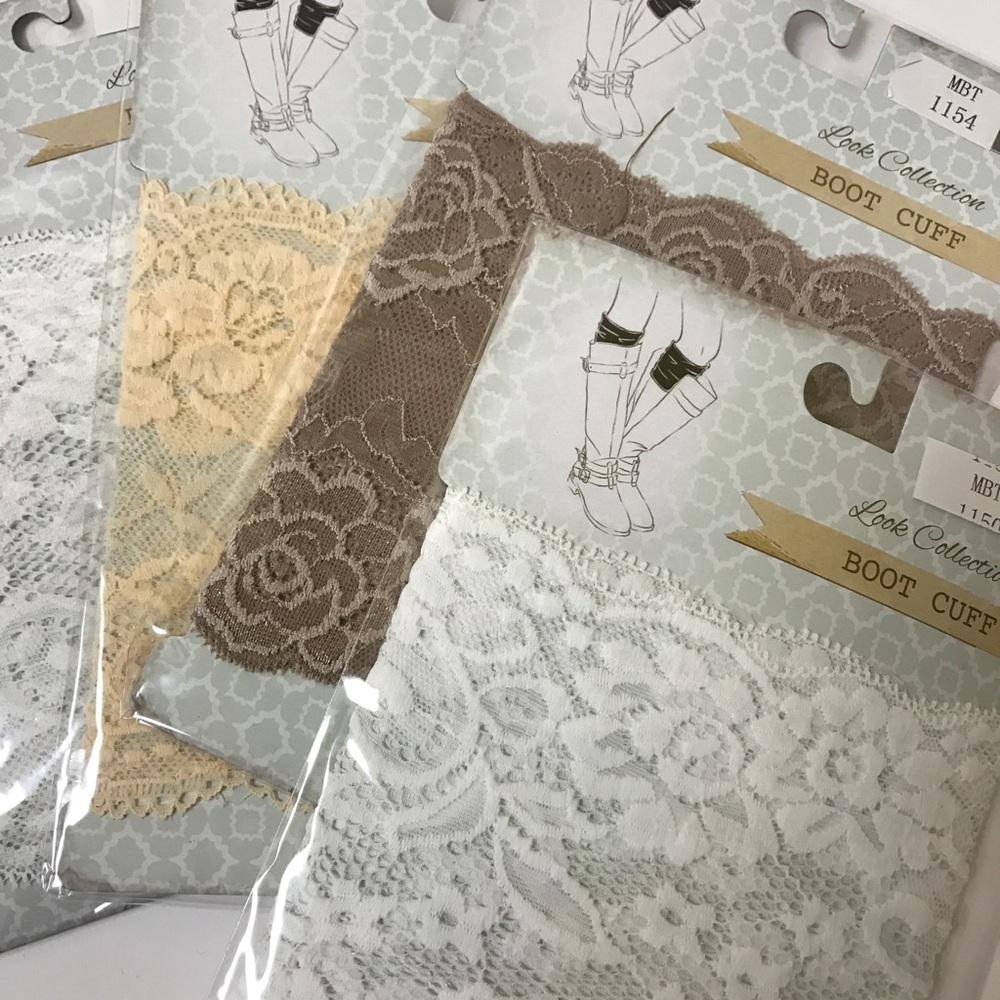 4 for $8 Lace Boot Cuffs