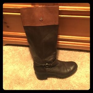 High boots with heel