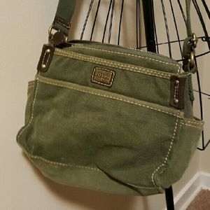 Fossil shoulder/crossbody green bag