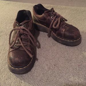 Dr Martens leather hiking shoes