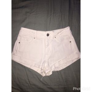 White shorts from the Kylie and Kendall collection