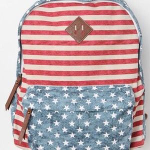 Steve Madden Faded American Flag Backpack