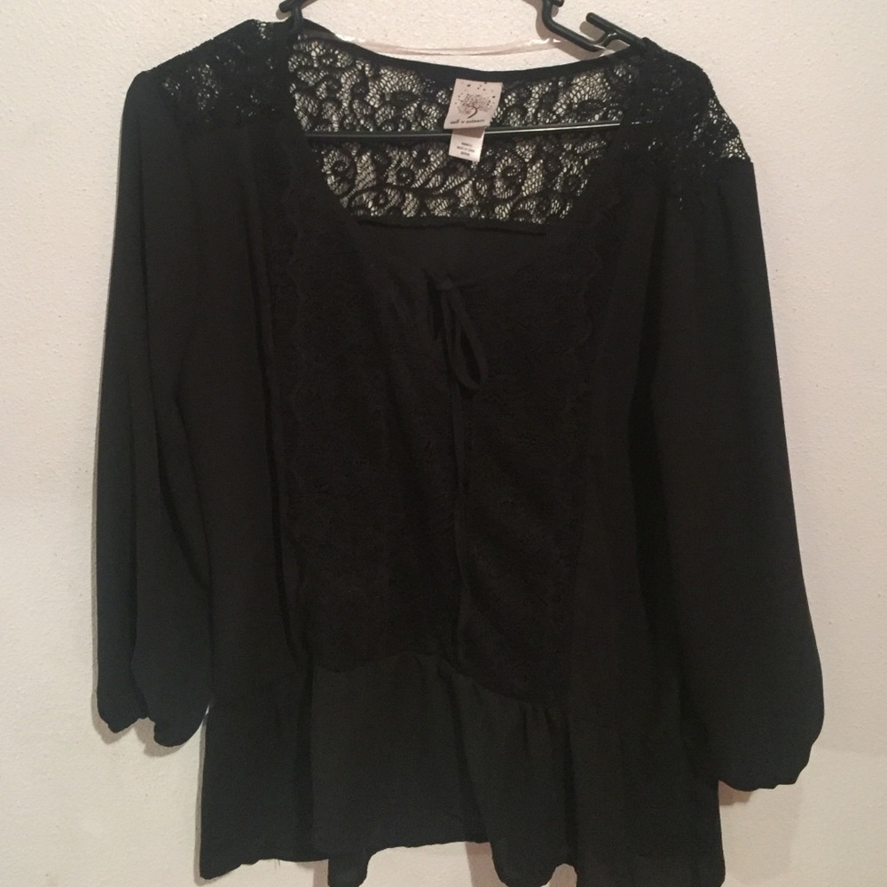 Black blouse. Just too large on me.