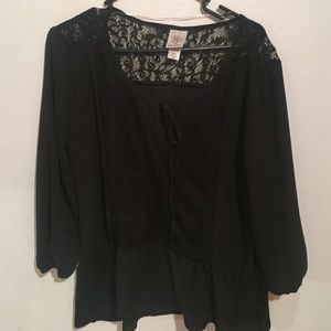 Black blouse. Just too large on me.