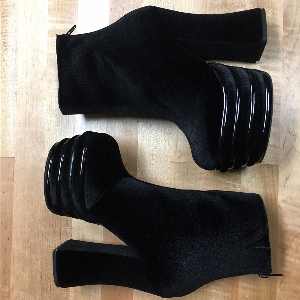 Jefferey Campbell Dwight Velvet Platform