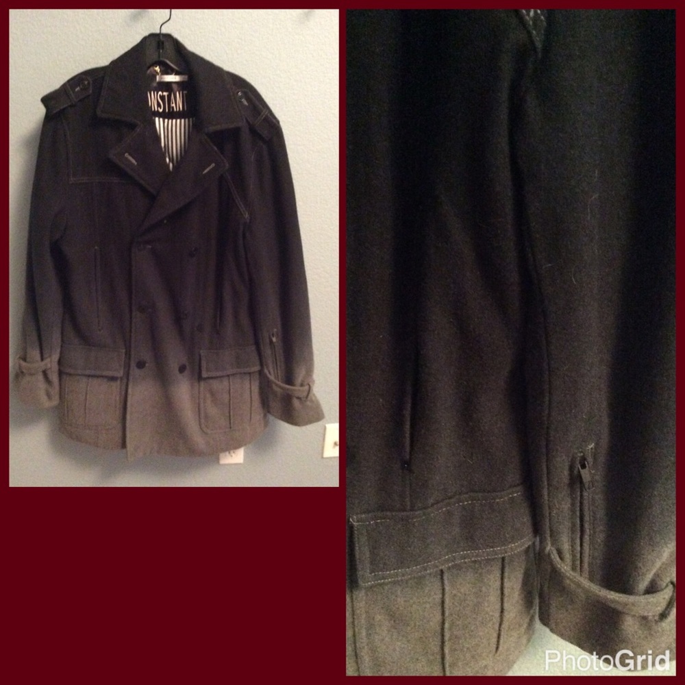 Men's Volcom heavy pea coat