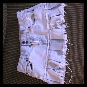 Abercrombie jean mini skirt
