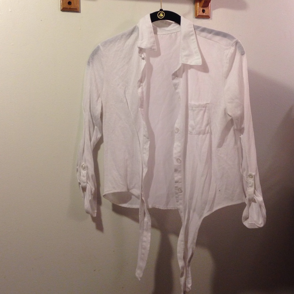 Crop top button up