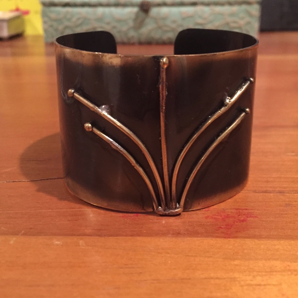 unique brass cuff