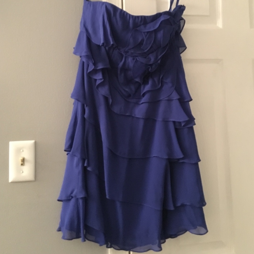 Express Royal Blue Layered Dress