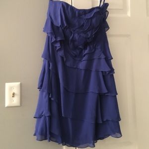 Express Royal Blue Layered Dress