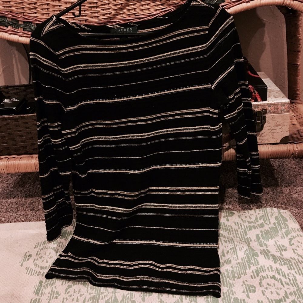 BLACK/GOLD STRIPED RALPH LAUREN- MAKE ME AN OFFER!
