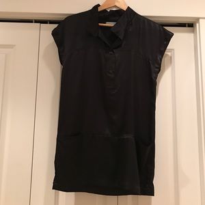 Silk black tunic dress