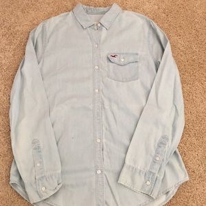 Hollister denim button up